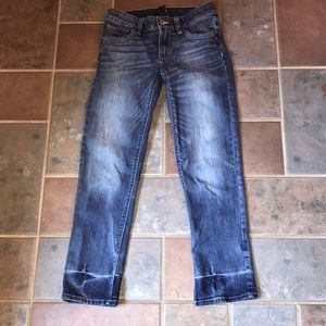 WHBM slim crop Capri jeans size 0